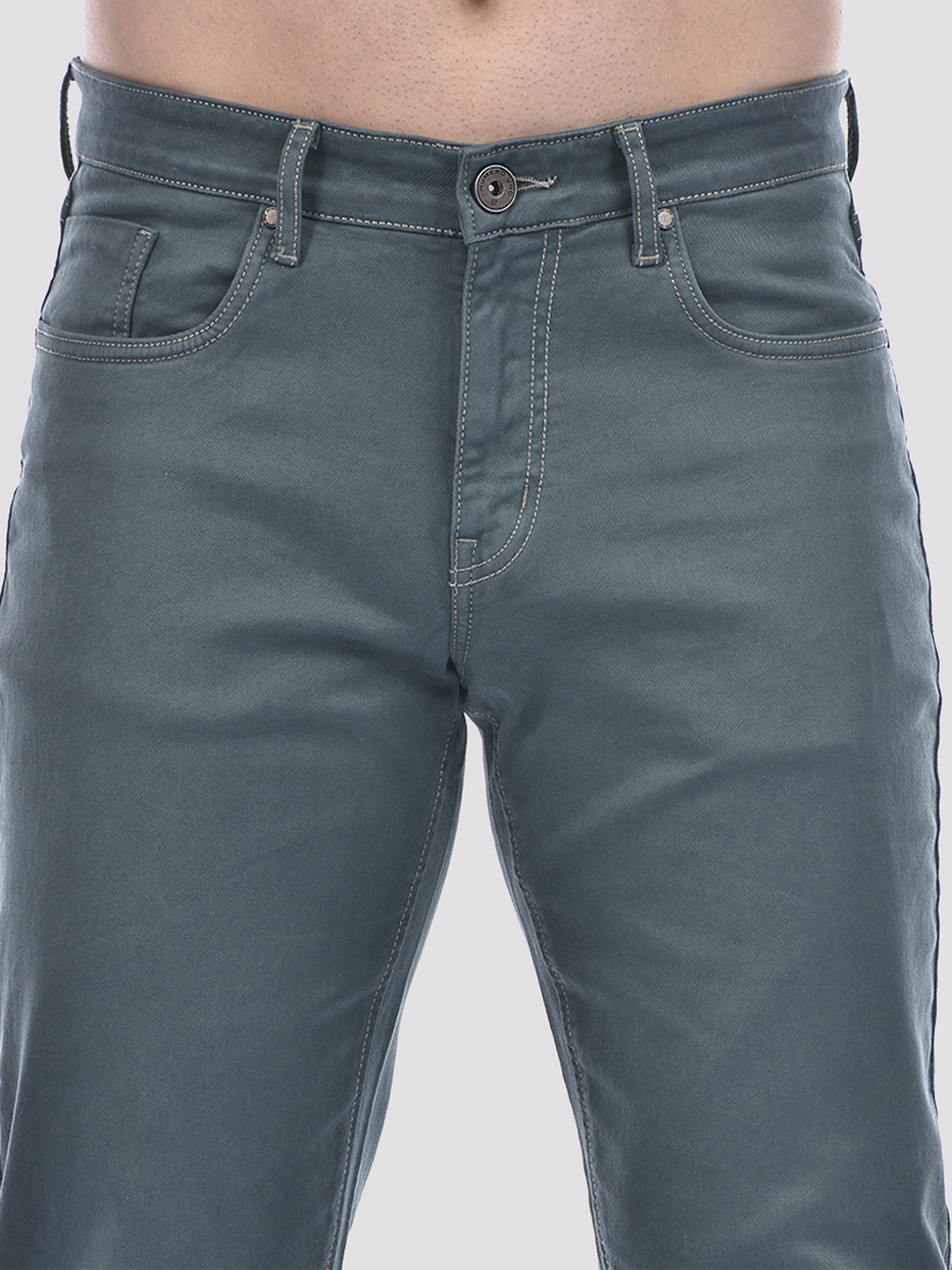Numero Uno Men Solid Green Jeans